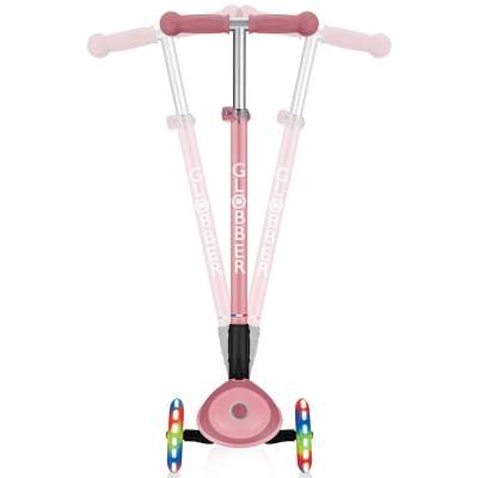 Самокат Globber Primo Foldable Plus Lights пастельно-рожевий (439-210)
