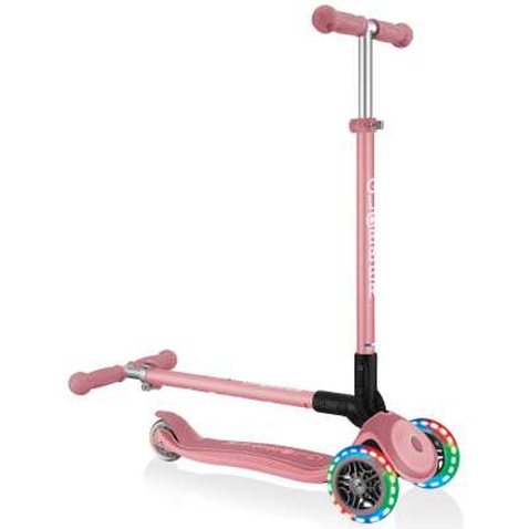 Самокат Globber Primo Foldable Plus Lights пастельно-рожевий (439-210)
