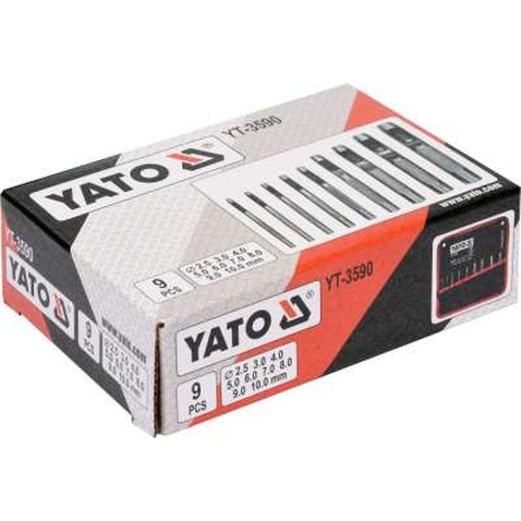 Пробійник Yato набір 9 шт (YT-3590)