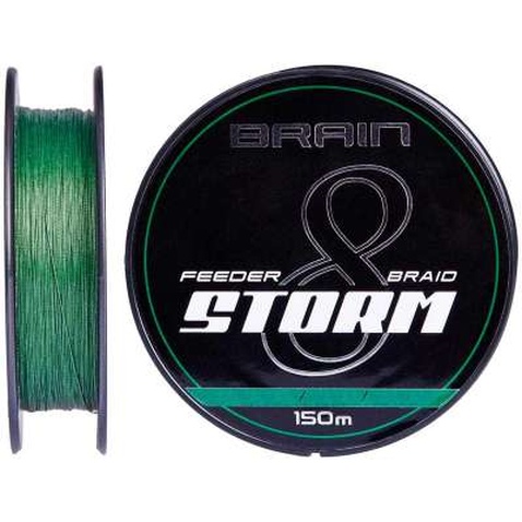 Шнур Brain fishing Storm 8X 150m 0.12mm 16lb/7.4kg Green (1858.51.71)