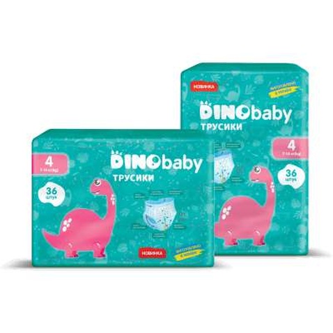 Підгузки Dino Baby Розмір 4 (7-14 кг) 36 шт (4823098413950)