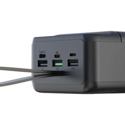 Батарея універсальна XO 50000mAh, PD/18W, QC3.0/22.5W, flashlight, Input(Micro,Type-C,Lightning), Output(3*USB,Type-C) (XO-PR158 / 29211)