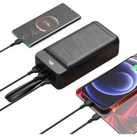 Батарея універсальна XO 50000mAh, PD/18W, QC3.0/22.5W, flashlight, Input(Micro,Type-C,Lightning), Output(3*USB,Type-C) (XO-PR158 / 29211)