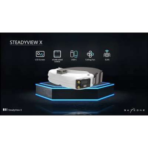 Запчастина для дрона Skyzone steadyview x receiver with IPS screen 5G (STVX5G)