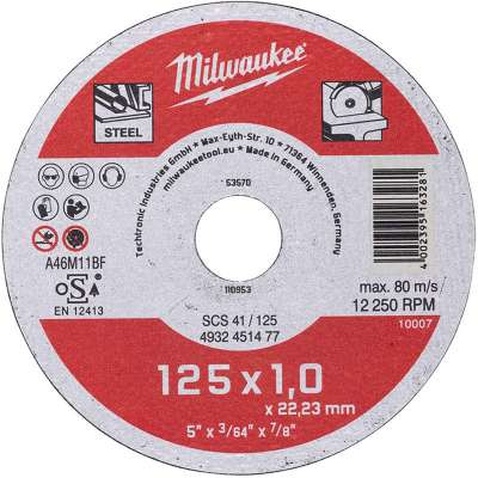 Круг відрізний Milwaukee по металу SCS 41/125x1, 125мм (4932479578)