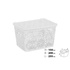 Кошик для зберігання Violet House 0402 №2 Ажур з кришкою White 7 л (0402 №2 Ажур W з/кр. 7 л)