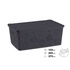 Кошик для зберігання Violet House 0404 №2 Ажур з кришкою Coffee 14 л (0404 №2 Ажур COF з/кр. 14 л)