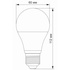 Лампочка TITANUM LED A60e 10W E27 3000K (VL-A60e-10273)