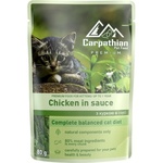 Вологий корм для кішок Carpathian Pet Food з куркою в соусі 80 г (4820111141203)