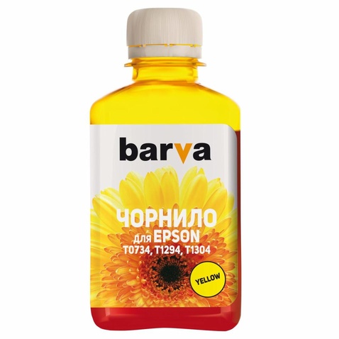 Чорнило  Barva Epson T1304/T1294/T1284/T1034/T0734 Yellow 180 г pigm. (E130-538)