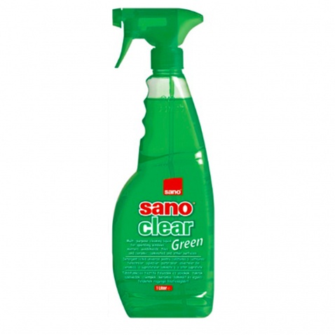 Засіб для миття вікон Sano Clear Green 1 л (7290102990603)
