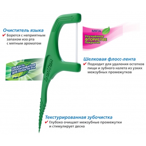 Флос-зубочистки DenTek Освіжаюче очищення 75 шт. (47701002575)