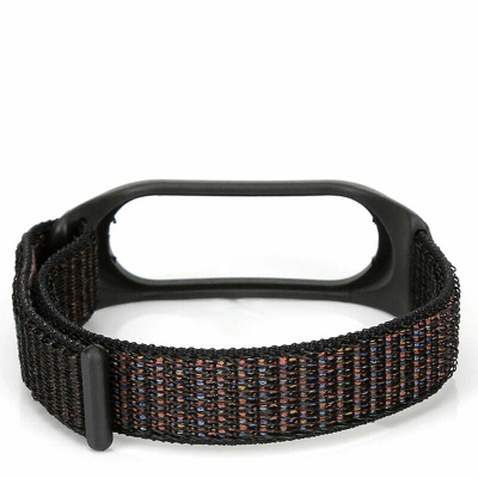 Ремінець до фітнес браслета BeCover Nylon Style для Xiaomi Mi Smart Band 7 Black (707655)