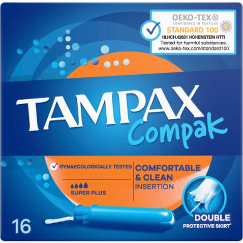 Тампони Tampax Compak Super Plus з аплікатором 16 шт. (8001841300399)