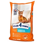 Сухий корм для кішок Club 4 Paws Преміум. Чутливе травлення 14 кг (4820083909399)