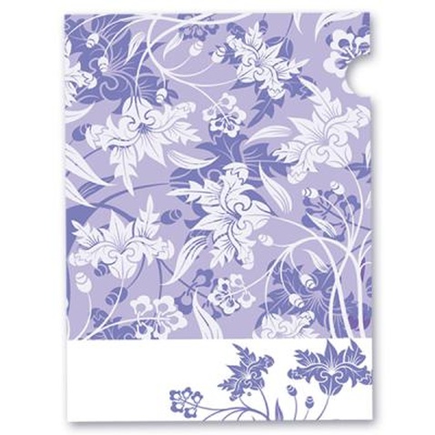 Папка-швидкозшивач Skiper А4, ширина 17мм, 600мкм,"L'inspiration des Fleurs", lilac (410109)