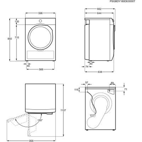 Сушильна машина Electrolux EW8HR258B