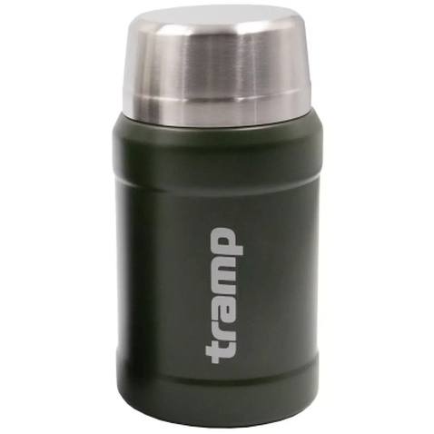 Термос Tramp з широким горлом в чохлі 0.8 л Olive (TRC-132-olive)