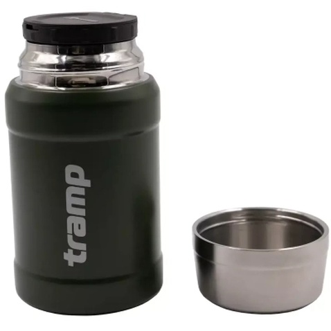 Термос Tramp з широким горлом в чохлі 0.8 л Olive (TRC-132-olive)
