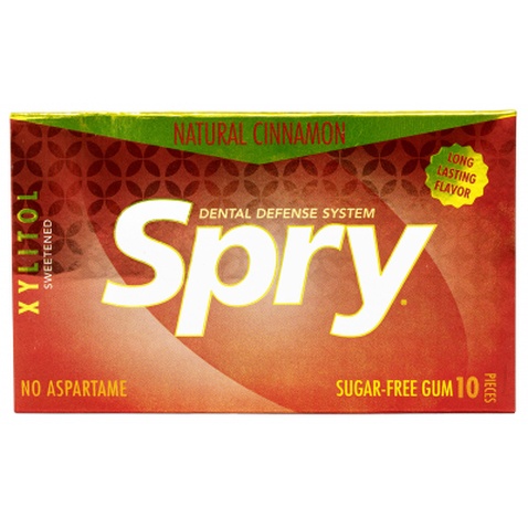 Жувальні гумки з ксилітом Spry натуральні з корицею 10 шт. (700596000643)