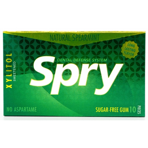 Жувальні гумки з ксилітом Spry натуральні з м'ятою 10 шт. (700596000612)