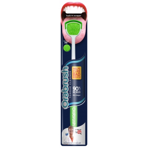 Очищувач язика DenTek Orabrush зелений (856125002623-green)