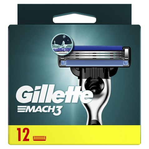 Змінні касети Gillette Mach 3 12 шт (3014260323240)