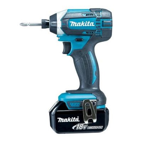 Гайковерт Makita аккумуляторный ударный LXT, 18В, 4Аг х 2шт, DC18RC, Makpac, (DTD152RMJ)