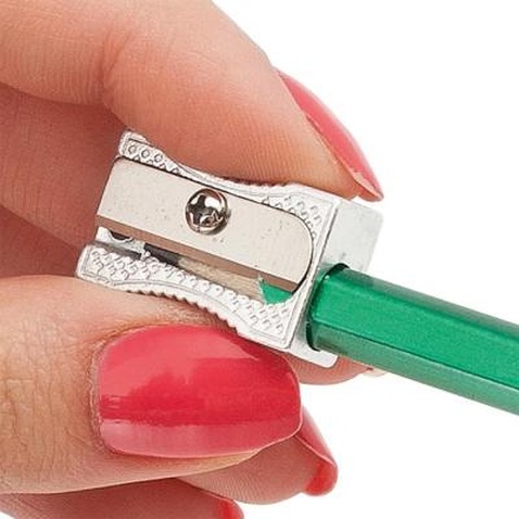 Точилка SILVER, 1 відп., метал. корпус, срібляст Buromax (BM.4730-24)