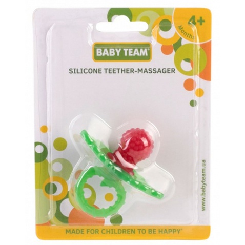 Прорізувач Baby Team масажер силіконовий Малинка (4007)