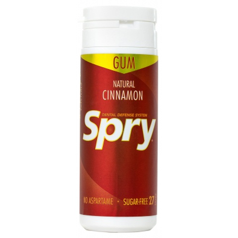 Жувальні гумки з ксилітом Spry натуральні з корицею 27 шт. (700596100848)
