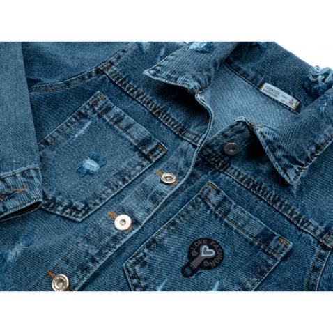 Піджак Toontoy джинсовий з потертостями (6108-116G-blue)