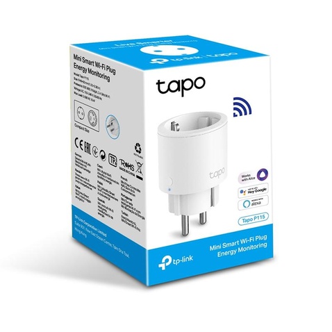 Розумна розетка TP-Link Tapo P115 (N300, 16A, LED-индикатор состояния)