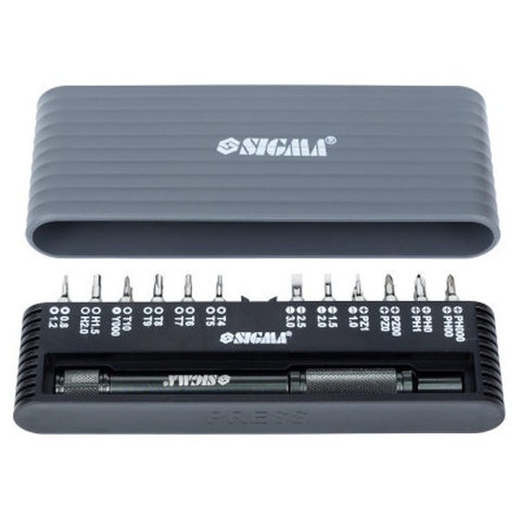Викрутка Sigma з бітами 1/4 "24шт CrV для мобільних телефонів (пласт кейс) (4003251)
