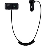 FM-трансмітер  Baseus T typed S-16 wireless MP3 car charger (English) Black