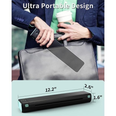Принтер чеків UKRMARK M08-BK А4, Bluetooth, USB, чорний (00781)