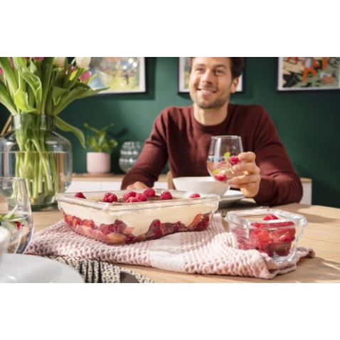 Харчовий контейнер Tefal Masterseal Glass Red 2 л (N1041110)