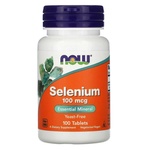 Мінерали Now Foods Селен, Selenium, 100 мкг, 100 таблеток (NOW-01480)