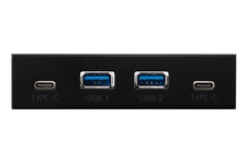 USB-хаб  Frime USB 3.1 2 x type A & 2 x type C VL820 Black (ECF-FP2xTA&2xTC.32)