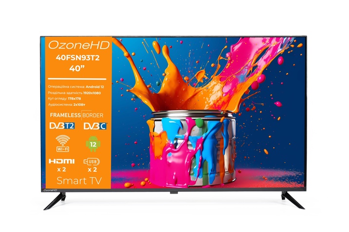 Телевізор 40" OzoneHD 40FSN93T2 SmartTV