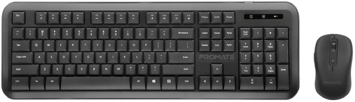 Комплект (клавіатура, миша) Promate PROCOMBO-6 USB Black