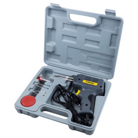 Паяльник електричний Sigma імпульсний 200Вт з аксесуарами 5шт, кейс (2742061)