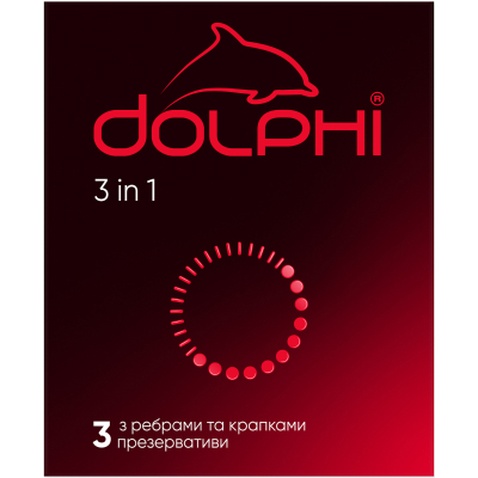 Презервативи Dolphi 3 in 1 3 шт. (4820144770579)