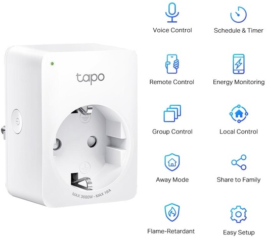 Розумна розетка  TP-Link Tapo P110 (2-pack)