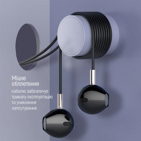 Навушники СolorWay Slim 3.5 mm Wired Earphone Blast 2 Black (CW-WD02BK)