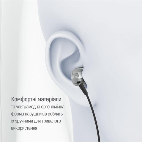 Навушники СolorWay Slim 3.5 mm Wired Earphone Blast 1 Black (CW-WD01BK)
