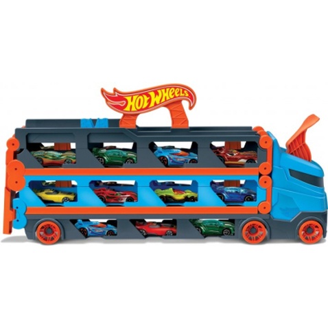 Ігровий набір Hot Wheels Вантажівка-транспортер "Суперперегони" (GVG37)
