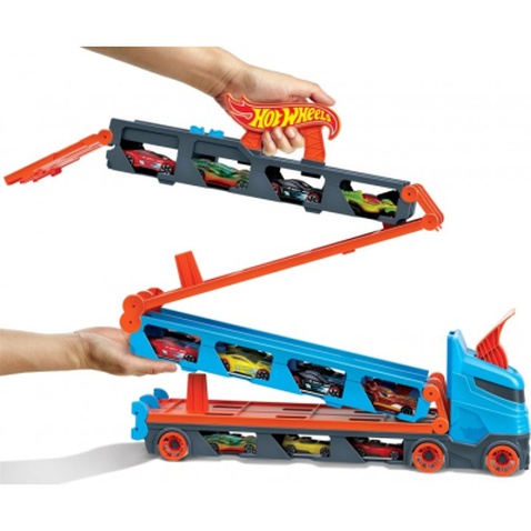 Ігровий набір Hot Wheels Вантажівка-транспортер "Суперперегони" (GVG37)