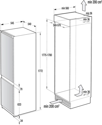 Холодильник  Gorenje RKI4182E1