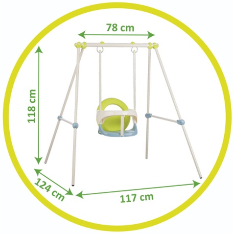 Гойдалка дитяча Smoby металева на опорах, 120 см (830304)